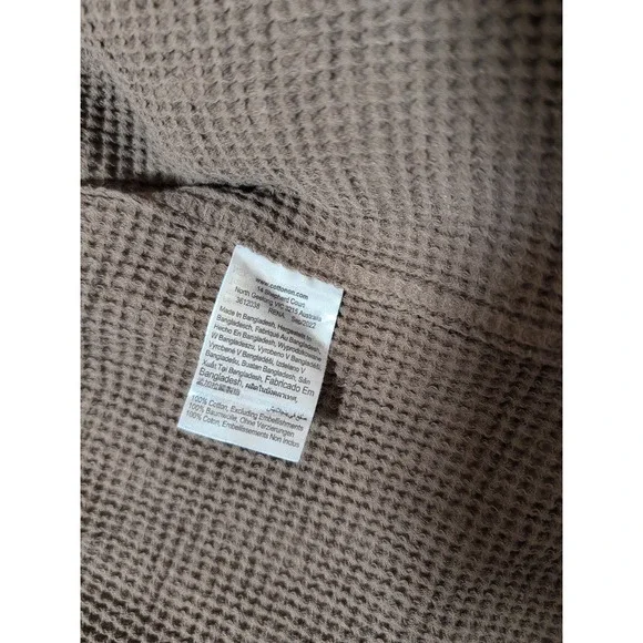 Cotton on Garments Men's Button Down Shirt Waffle Brown Small - Picture 6 of 16